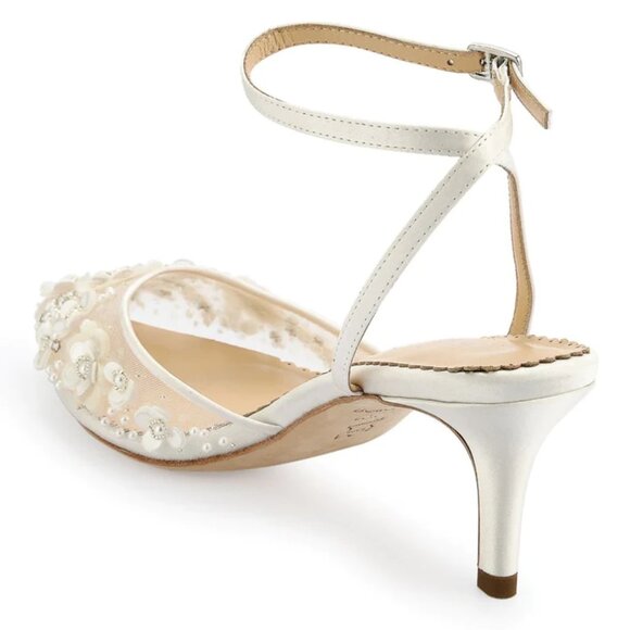 NEW!!! Bella Belle ROSA (IVORY) Wedding Bridal Shoes Heels US Size 8.5 IVORY - Picture 8 of 8